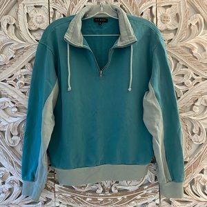 LA Hearts Olympic Drawcord Half Zip Sweatshirt